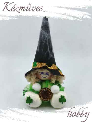 Quilling ajándék - Manók - A Szerencsehozó Pöttöm Boszi - Manók