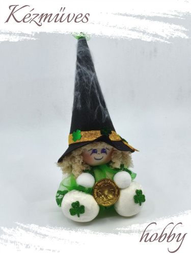 Quilling ajándék - Manók - A Szerencsehozó Pöttöm Boszi - Manók
