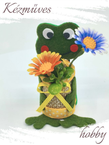 Quilling ajándék - Hűtőmágnes - Breki Béka - Hűtőmágnes
