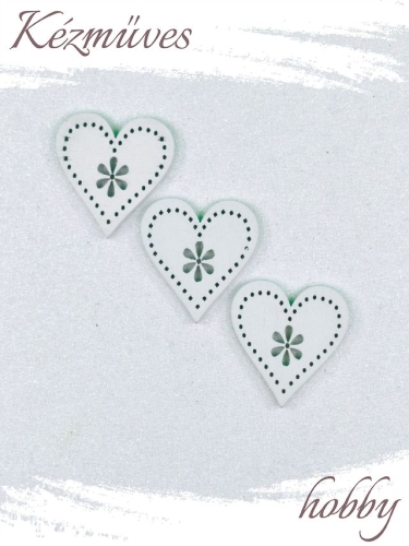 Quilling ajándék - Kellékek - Fehér szív (kicsi) - Lézer vágott fa táblák