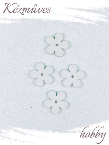 Quilling ajándék - Kellékek - Fehér virág - Lézer vágott fa táblák