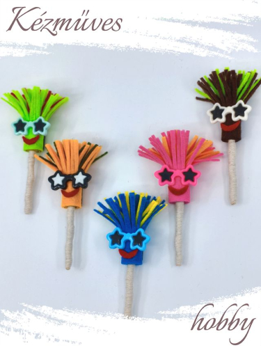 Quilling ajándék - Hűtőmágnes - Felmosók szemüvegben - Hűtőmágnes