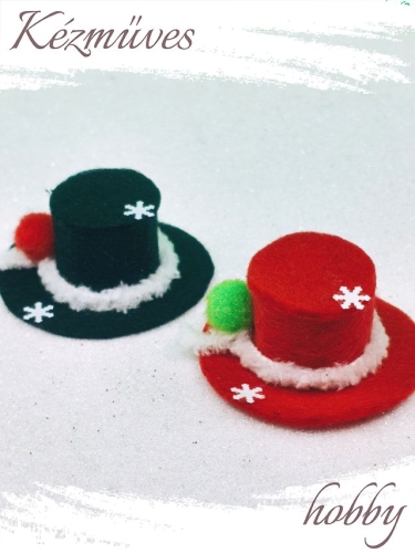 Quilling ajándék - Kellékek - Hóember kalap (kicsi) - Kellékek