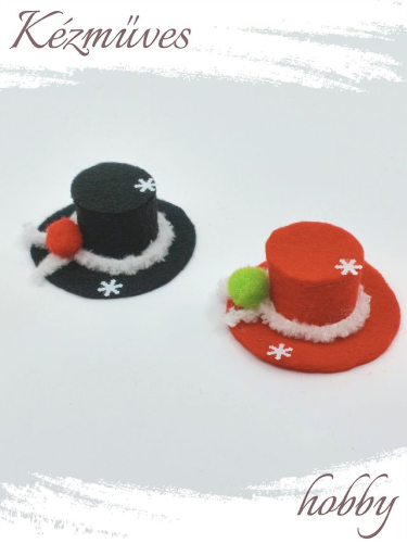 Quilling ajándék - Kellékek - Hóember kalap (kicsi) - Kellékek