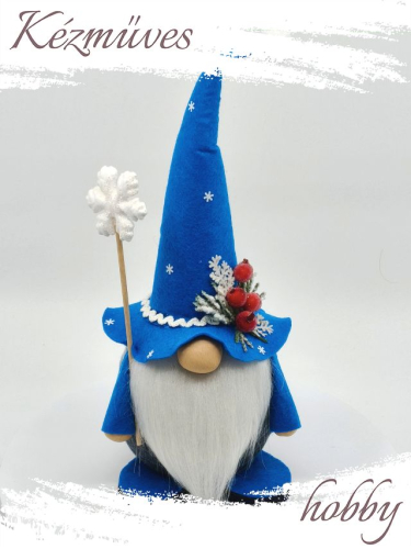 Quilling ajándék - Manók - Karácsonyi Manók (kék) - Manók
