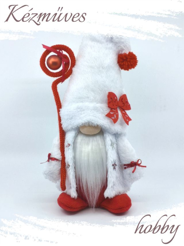 Quilling ajándék - Manók - Karácsonyi varázslatok őrzője (piros) - Manók