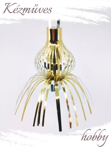 Quilling ajándék - Vintage - Lametta színes külső és színes szoknya + tartó tok - Vintage karácsonyfadísz