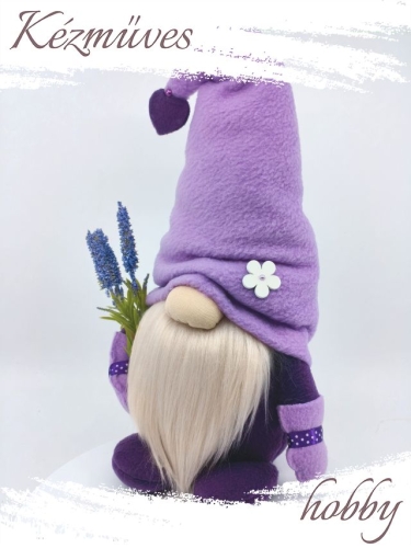 Quilling ajándék - Manók - Levendulás Manó - Manók