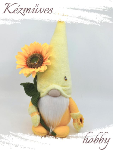 Quilling ajándék - Manók - Napraforgós Manó - Manók