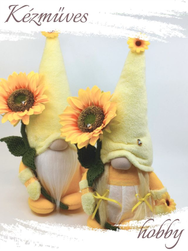 Quilling ajándék - Manók - Napraforgós Manó - Manók