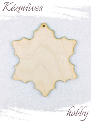 Quilling ajándék - Kellékek - Natúr hópihe - Lézer vágott fa táblák