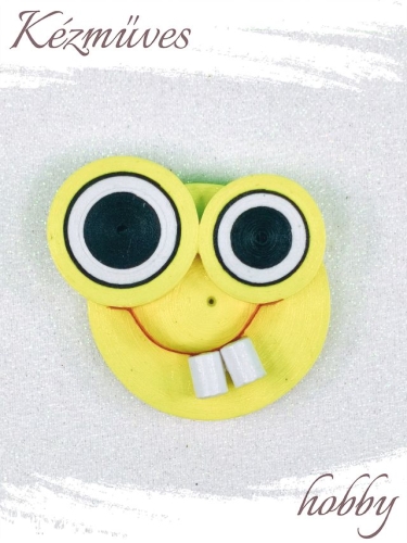 Quilling ajándék - Hűtőmágnes - Neon Vicces hűtőmágnes - Quilling hűtőmágnes
