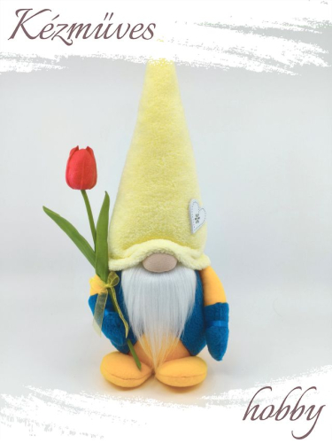 Quilling ajándék - Manók - Tulipános Manó 1 - Manók
