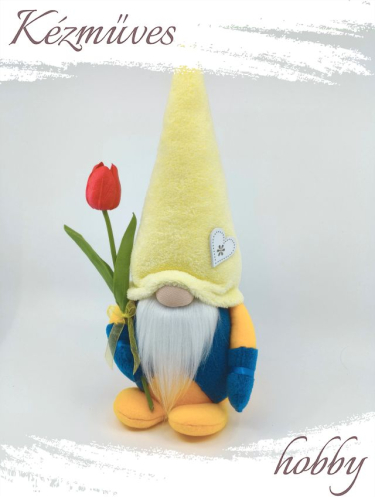 Quilling ajándék - Manók - Tulipános Manó 1 - Manók
