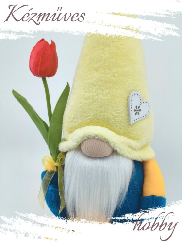 Quilling ajándék - Manók - Tulipános Manó 1 - Manók