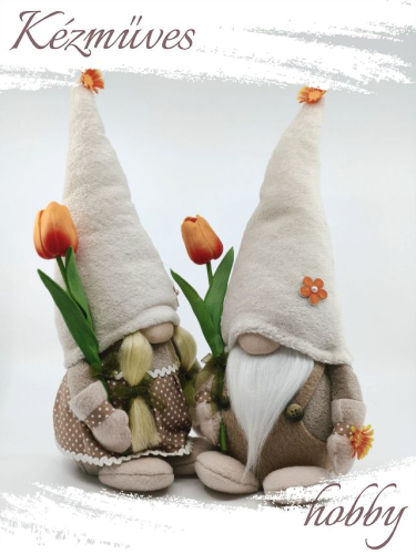 Quilling ajándék - Manók - Tulipános Manó - Manók