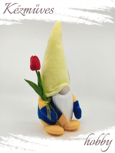 Quilling ajándék - Manók - Tulipános Manó 1 - Manók