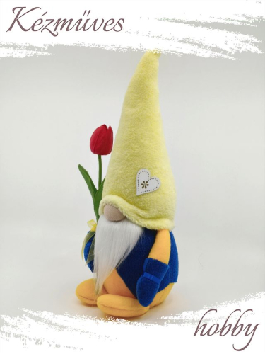 Quilling ajándék - Manók - Tulipános Manó 1 - Manók