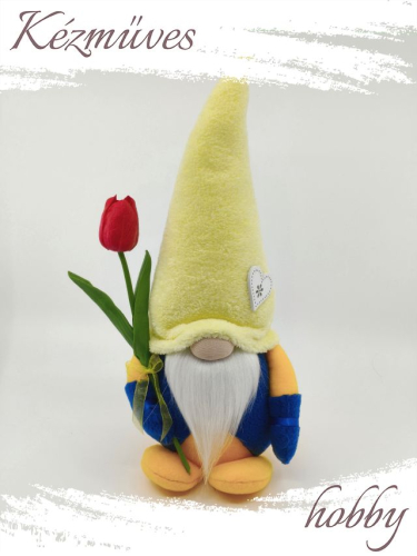 Quilling ajándék - Manók - Tulipános Manó 1 - Manók