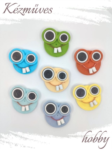 Quilling ajándék - Hűtőmágnes - Vicces hűtőmágnes - Quilling hűtőmágnes