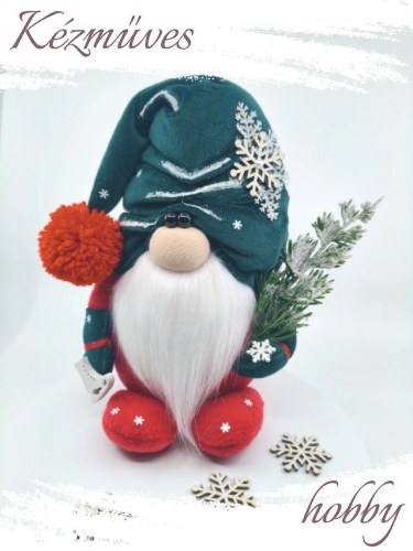 Quilling ajándék - Manók - Zöld sapkás Manó - Manók