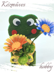 Quilling ajándék - Hűtőmágnes - Breki Béka - Hűtőmágnes
