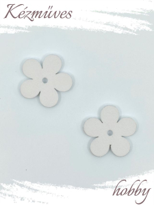 Quilling ajándék - Kellékek - Fehér virág - Lézer vágott fa táblák