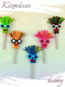 Quilling ajándék - Hűtőmágnes - Felmosók szemüvegben - Hűtőmágnes