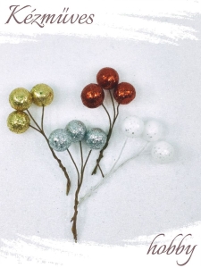 Quilling ajándék - Kellékek - Glitteres gömb - Karácsonyi kellékek