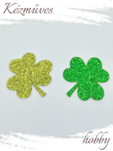 Quilling ajándék - Szerencse - Kellékek - Glitteres lóhere (papír)