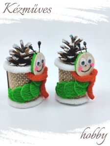 Quilling ajándék - Hűtőmágnes - Hernyó Vili - Hűtőmágnes