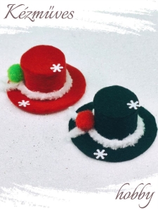 Quilling ajándék - Kellékek - Hóember kalap (nagy) - Kellékek