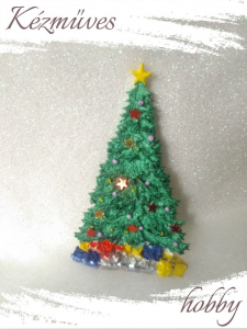 Quilling ajándék - Kellékek - Karácsonyfa - Karácsonyi kellékek