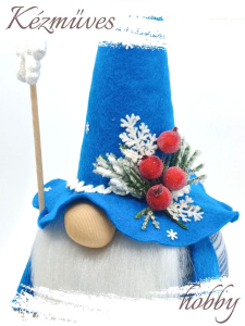 Quilling ajándék - Manók - Karácsonyi Manók (kék) - Manók