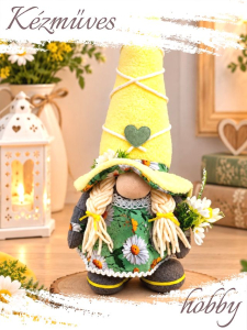 Quilling ajándék - Manók - Margarétás Manó - Manók