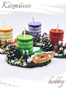 Quilling ajándék - Ünnepek - Merry Christmas - Karácsonyi asztaldísz
