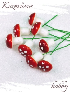 Quilling ajándék - Kellékek - Piros gomba (közepes) - Karácsonyi kellékek