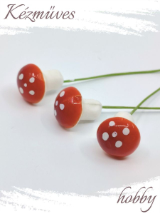 Quilling ajándék - Kellékek - Piros gomba (közepes) - Karácsonyi kellékek