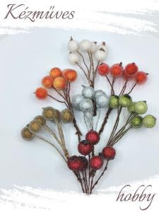 Quilling ajándék - Bogyók, masnik - Kellékek - Színes bogyók - Karácsonyi kellékek