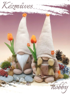 Quilling ajándék - Manók - Tulipános Manó - Manók